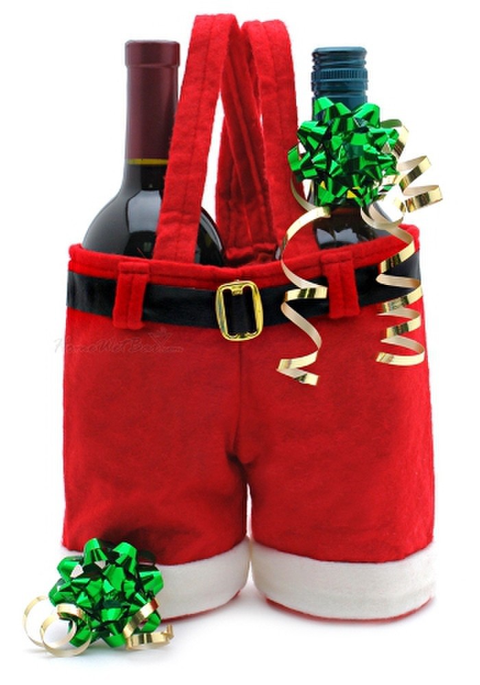 Christmas Santa Pants Gift Bag
