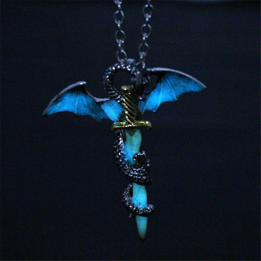 Game of Thrones Dragon Sword Luminous Necklace
