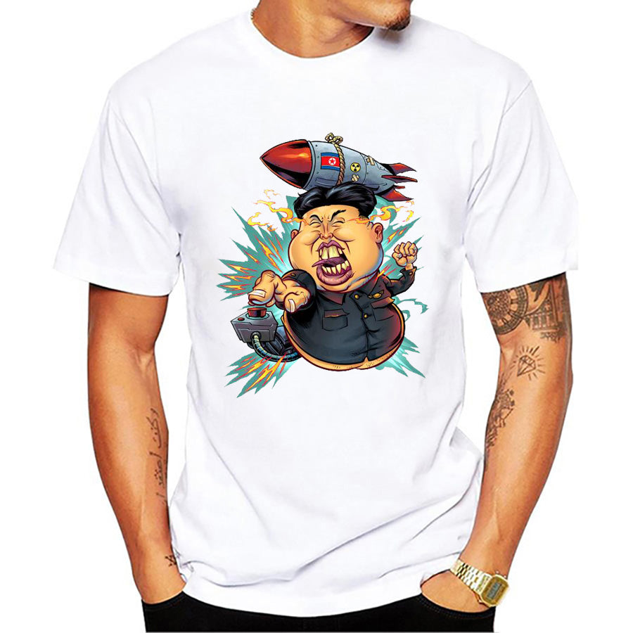 New 2017 Style North Korea Kim Jong-un Printed T-Shirt