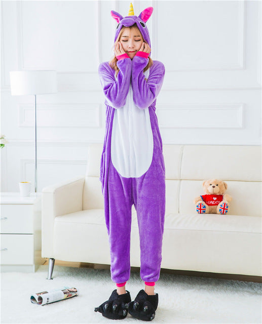 Animal Unicorn Pajamas Adult Halloween Costume
