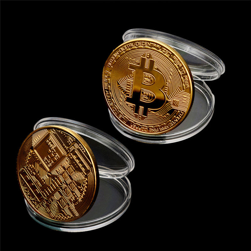 Gold Plated Bitcoin Collectible